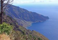 The village of Las Playas in El Hierro. Roque of the Bonanza. Click to enlarge the image.