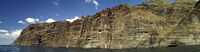 Le village de Puerto de Santiago à Ténériffe. Los Gigantes. Cliquer pour agrandir l'image.