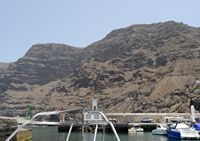 Le village de Puerto de Santiago à Ténériffe. Port d'Acantilado de Los Gigantes. Cliquer pour agrandir l'image.
