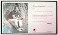 The village of Tahíche in Lanzarote. Quote César Manrique. Click to enlarge the image.