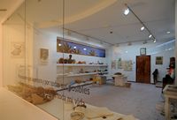 The village of Tahíche in Lanzarote. Objects of César Manrique workshop. Click to enlarge the image.