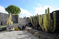 The village of Tahíche in Lanzarote. Access to the basement of the house of César Manrique. Click to enlarge the image.