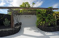 The village of Tahíche in Lanzarote. Garden César Manrique. Click to enlarge the image.