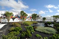The village of Tahíche in Lanzarote. Garden César Manrique. Click to enlarge the image.