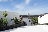 The village of Tahíche in Lanzarote. Garden César Manrique. Click to enlarge the image.