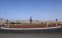 The village of Tarajalejo in Fuerteventura. The statue of Juanito el Cartero (author Frank Vincentz). Click to enlarge the image.