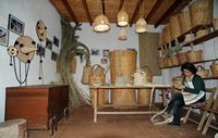 The village of Tefía in Fuerteventura. The Alcogida, straw home workshop 6. Click to enlarge the image.