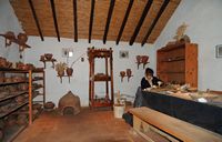 The village of Tefía in Fuerteventura. The Alcogida, pottery workshop of the house No. 6. Click to enlarge the image.