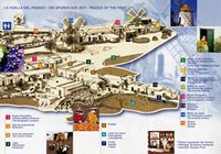 The village of Tiagua in Lanzarote. Map of Agricultural Museum. Click to enlarge the image.