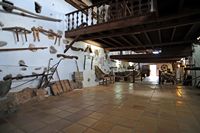 The village of Tiagua in Lanzarote. Collection of agricultural implements. Click to enlarge the image.