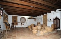 The village of Tiagua in Lanzarote. basketry workshop. Click to enlarge the image.