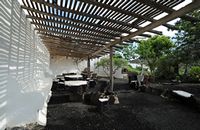 The village of Tiagua in Lanzarote. bread oven and barbecue. Click to enlarge the image.