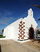 The village of La Vegueta de Yuco in Lanzarote. The Chapel of Our Lady of Regla. Click to enlarge the image.