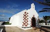 The village of La Vegueta de Yuco in Lanzarote. The Chapel of Our Lady of Regla. Click to enlarge the image.