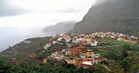 La ville d'Agulo à La Gomera. Cliquer pour agrandir l'image.