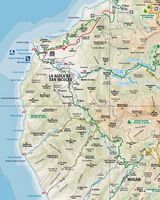 La ville de La Aldea de San Nicolás à Grande Canarie. Carte de la commune. Cliquer pour agrandir l'image.