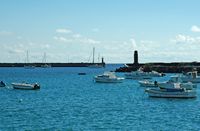 The city of Arrecife in Lanzarote. The old port. Click to enlarge the image.