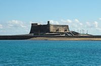 The city of Arrecife in Lanzarote. Fort St. Gabriel. Click to enlarge the image.