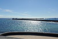 The city of Arrecife in Lanzarote. The old harbor seen from the Fort Saint-Gabriel. Click to enlarge the image.