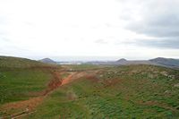 The city of Arrecife in Lanzarote. Arrecife Guanapay view from the volcano in Teguise. Click to enlarge the image.