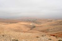 The town of Betancuria in Fuerteventura. Valle de Santa Inés. Click to enlarge the image.
