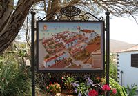 The town of Betancuria in Fuerteventura. Map of the historic center. Click to enlarge the image.