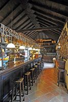 The town of Betancuria in Fuerteventura. The bar of the Casa Santa Maria. Click to enlarge the image.