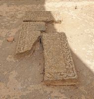The town of Betancuria in Fuerteventura. Tombstone of Diego Garcia de Herrera at St. Bonaventure Monastery (Convento de San Buenaventura). Click to enlarge the image.
