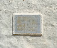 The town of Betancuria in Fuerteventura. Commemorative plaque at St. Bonaventure Monastery (Convento de San Buenaventura). Click to enlarge the image.