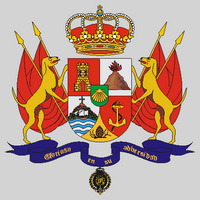 The town of Garachico in Tenerife. Arms of the town of Garachico (author Jerbez). Click to enlarge the image.