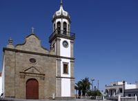 The town of Granadilla de Abona in Tenerife. Church. Click to enlarge the image.