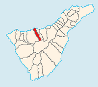 The town of La Guancha in Tenerife. Village location (author Jerbez). Click to enlarge the image.