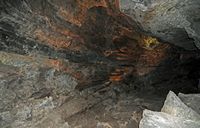The cave of the Cueva de los Verdes in Haría in Lanzarote. a hose. Click to enlarge the image.