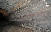 The cave of the Cueva de los Verdes in Haría in Lanzarote. a hose. Click to enlarge the image.