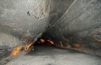 The cave of the Cueva de los Verdes in Haría in Lanzarote. a hose. Click to enlarge the image.