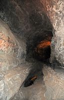 The cave of the Cueva de los Verdes in Haría in Lanzarote. a hose. Click to enlarge the image.