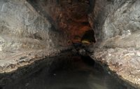 The cave of the Cueva de los Verdes in Haría in Lanzarote. a hose. Click to enlarge the image.