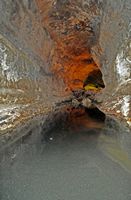 The cave of the Cueva de los Verdes in Haría in Lanzarote. Underground lake. Click to enlarge the image.