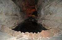 The cave of the Cueva de los Verdes in Haría in Lanzarote. Underground lake. Click to enlarge the image.