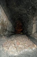 The cave of the Cueva de los Verdes in Haría in Lanzarote. a hose. Click to enlarge the image.