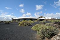 The chasms of Jameos del Agua in Haría in Lanzarote. Rotunda. Click to enlarge the image.