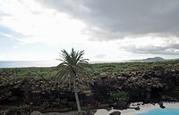 The chasms of Jameos del Agua in Haría in Lanzarote. The Risco de las Nieves seen from Jameos del Agua. Click to enlarge the image.