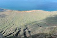 The town of Haría in Lanzarote. The viewpoint of the Rio (Mirador del Río). The cliff lookout. Click to enlarge the image.