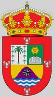 The town of Haría in Lanzarote. Crest of the city of Haría (author Sancho Panza XXI). Click to enlarge the image.