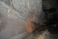 The town of Haría in Lanzarote. La Cueva de los Verdes. Click to enlarge the image.