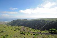 The town of Haría in Lanzarote. The Risco de las Nieves seen from the viewpoint of Los Helechos. Click to enlarge the image.