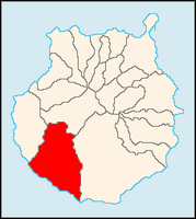 La ville de Mogán à Grande Canarie. Situation de la commune (auteur Wesisnay). Cliquer pour agrandir l'image.