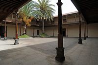 La Casa de los Coroneles in La Oliva in Fuerteventura. Le patio. Click to enlarge the image.
