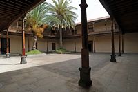 La Casa de los Coroneles in La Oliva in Fuerteventura. Le patio. Click to enlarge the image.