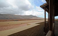 La Casa de los Coroneles in La Oliva in Fuerteventura. Terrace. Click to enlarge the image.
